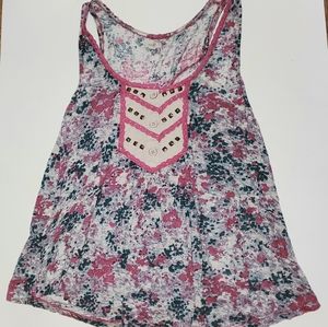 Anthropologie Ecote Splatter Print Tank Top